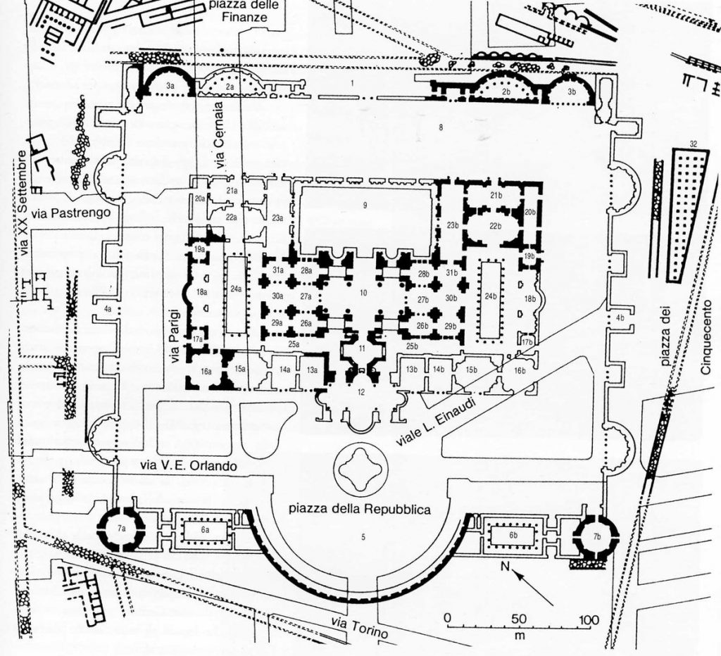 The Baths of Diocletian and the moden city