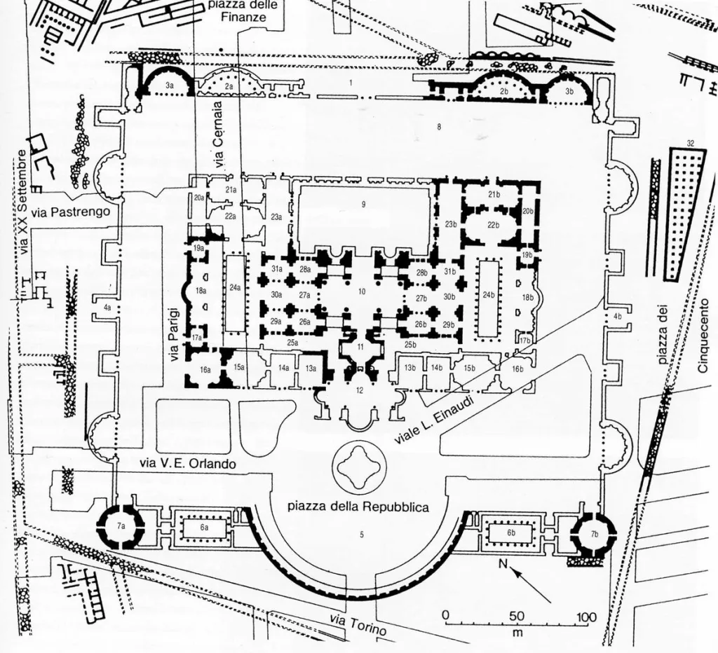 Le Terme di Diocleziano e la città moderna