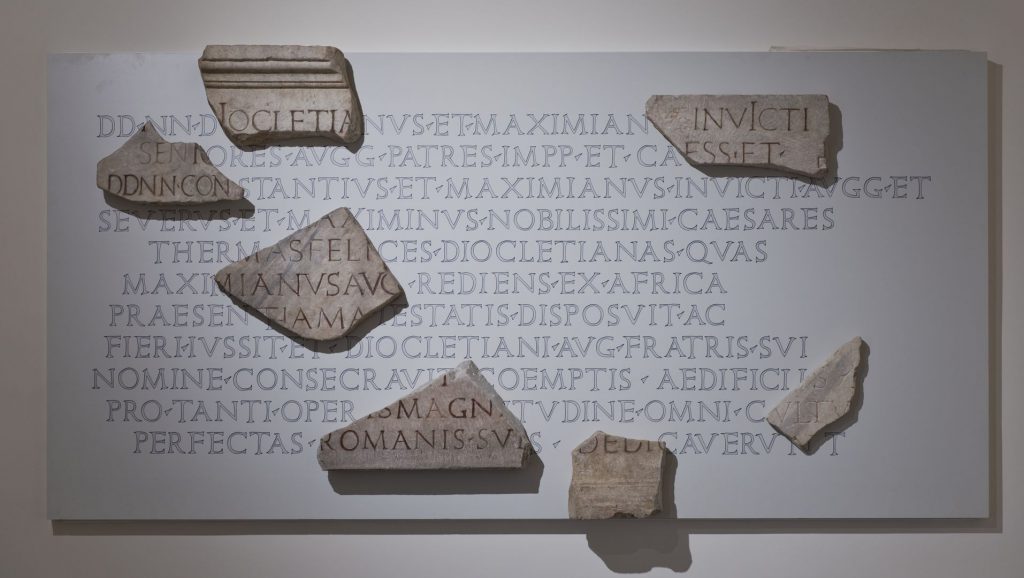 Dedicatory inscription for the Baths