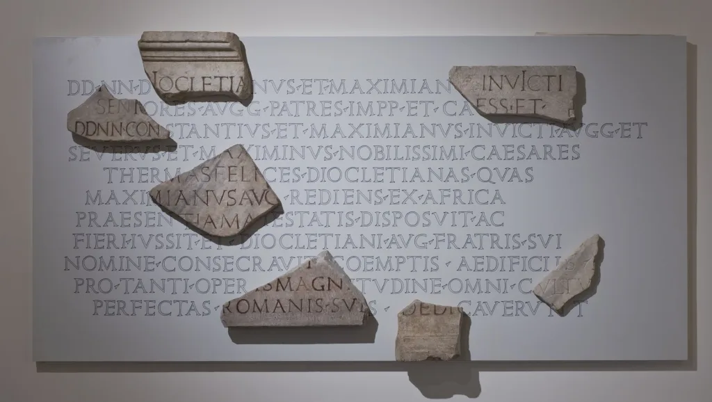 Iscrizione dedicatoria delle Terme