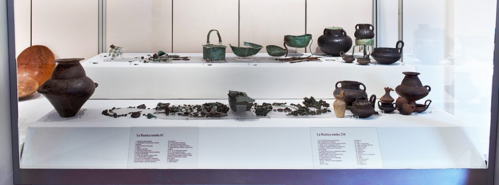 Funerary objects from the Osteria dell'Osa Necropolis