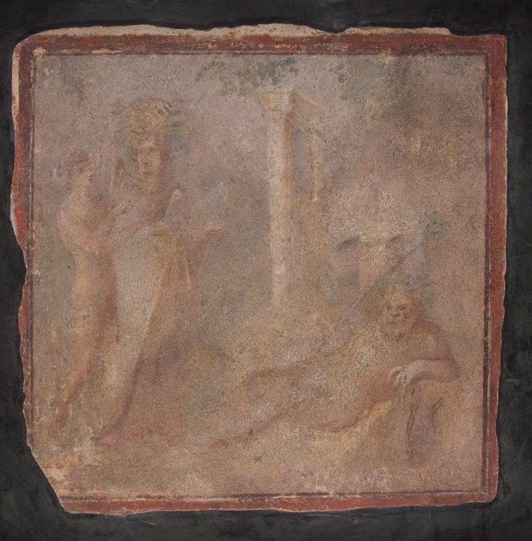 Victorious athlete or hero being crowned