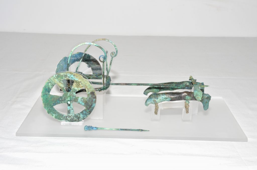 Miniature carriage from Tomb 1, Santa Palomba