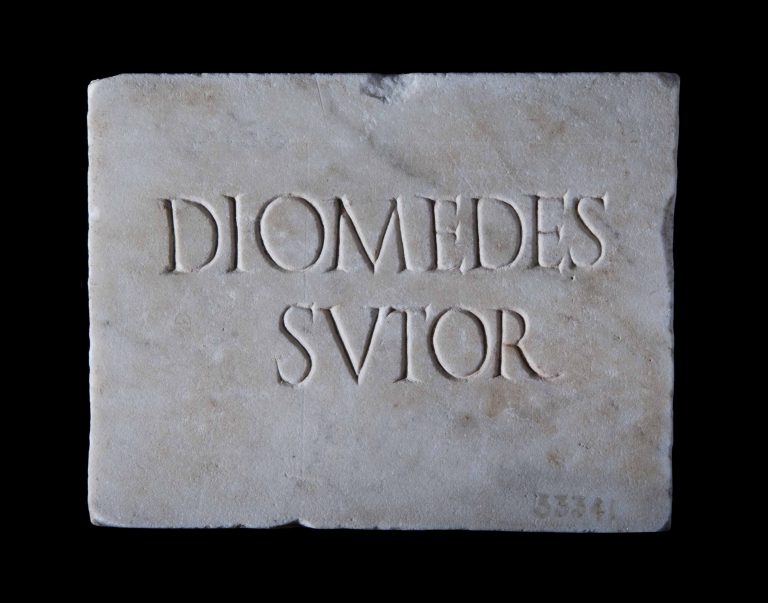Tombstone inscription of the shoemaker Diomedes