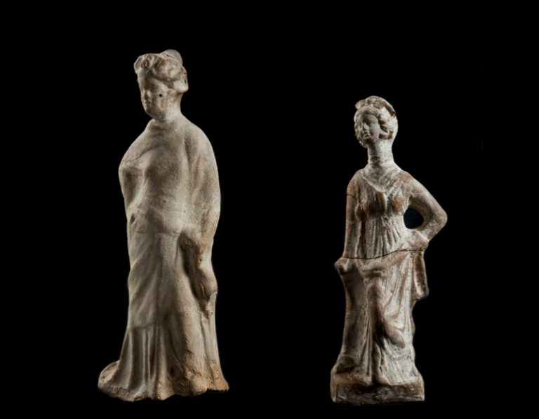 Terracotta statuette (Tanagrine)