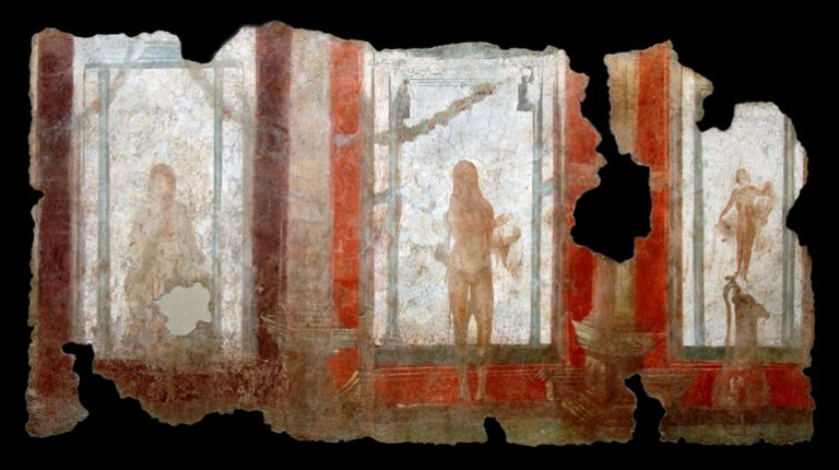 Imperial complex of Roma Termini, frescos from the Balneum