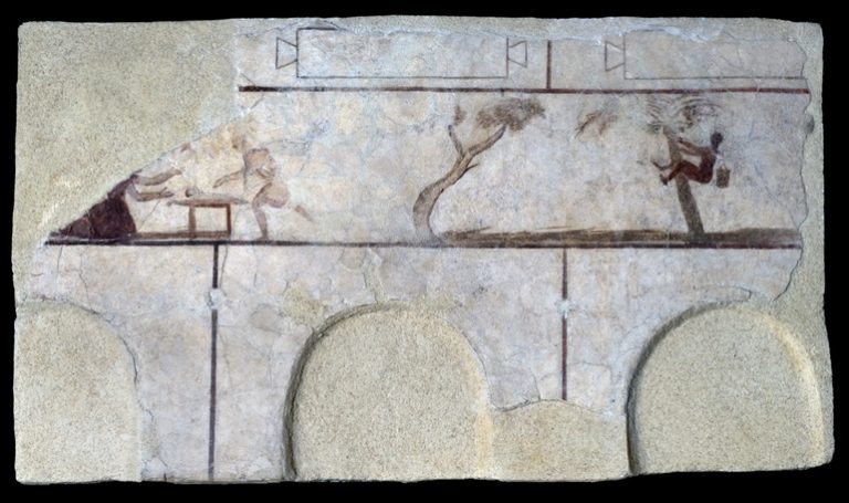 Fresco from the Great Columbarium of Villa Doria Pamphili, detail