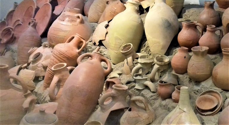 Material from the excavations of the exedra