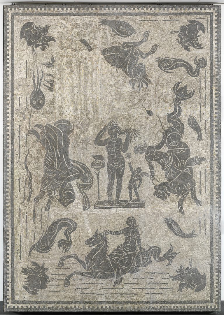 Mosaic with Venus and Nereids on marine animals