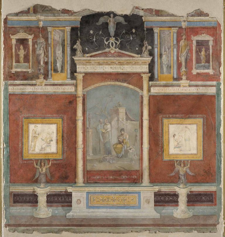 Villa Farnesina, frescos from Cubicle B, back wall