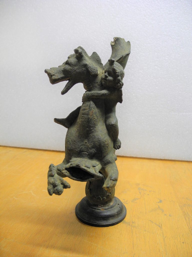 Putto riding a sea monster