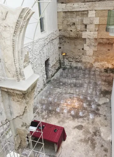 Area del portico del teatro di Balbo