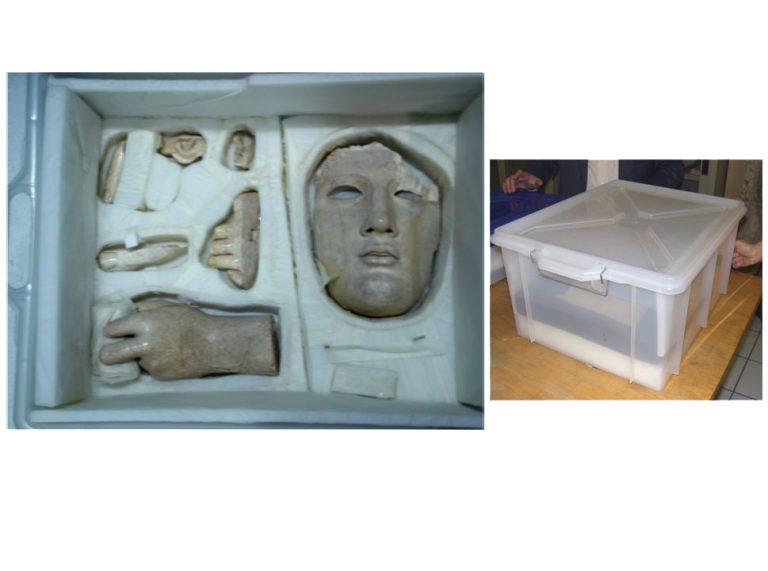 Ivory face and other finds