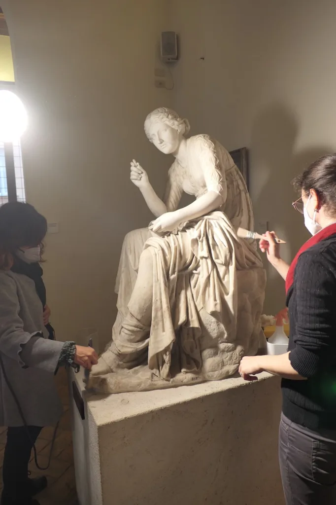 Intervento di pulitura