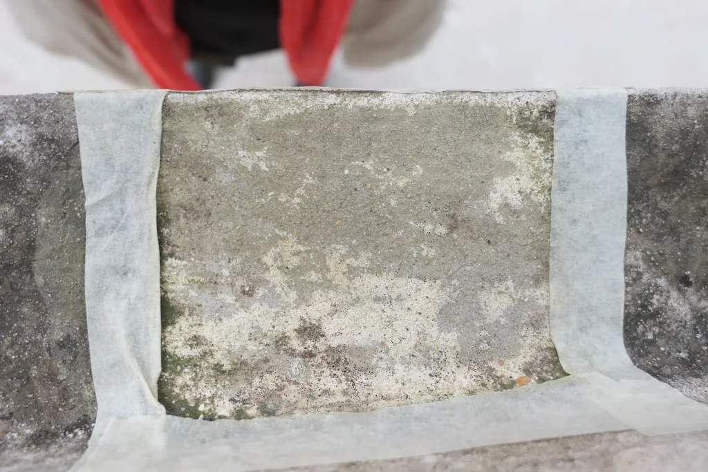 Tassello A1 dopo 85 minuti dal trattamento